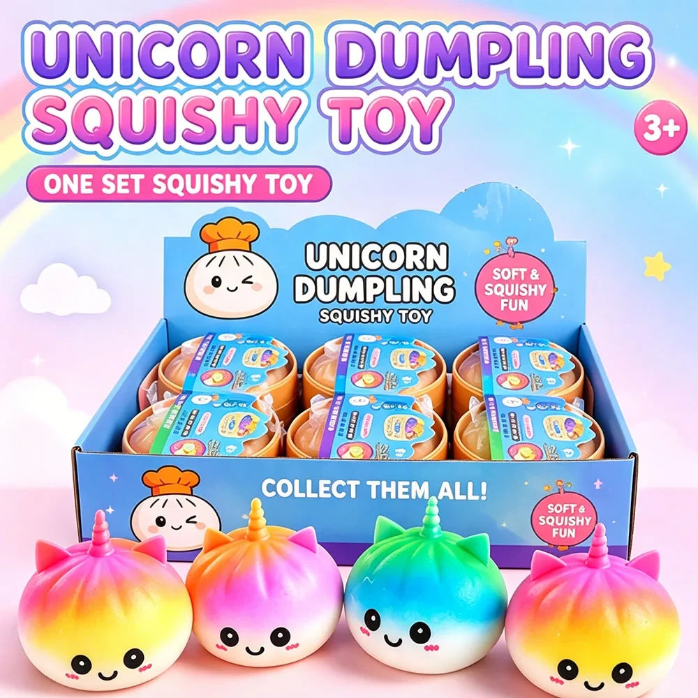 Jumbo Unicorn Bao Bun Fidget Toy