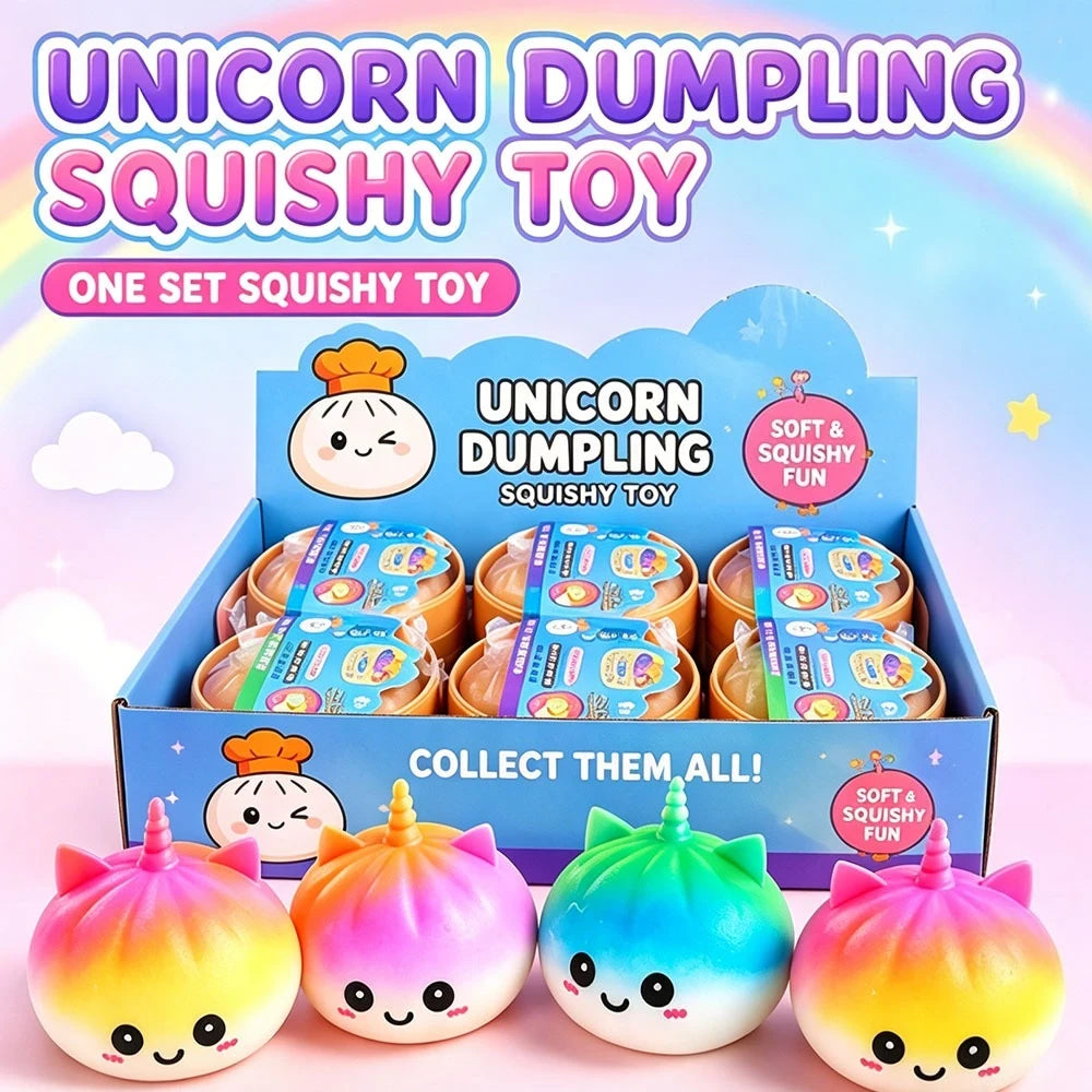 Jumbo Unicorn Bao Bun Fidget Toy
